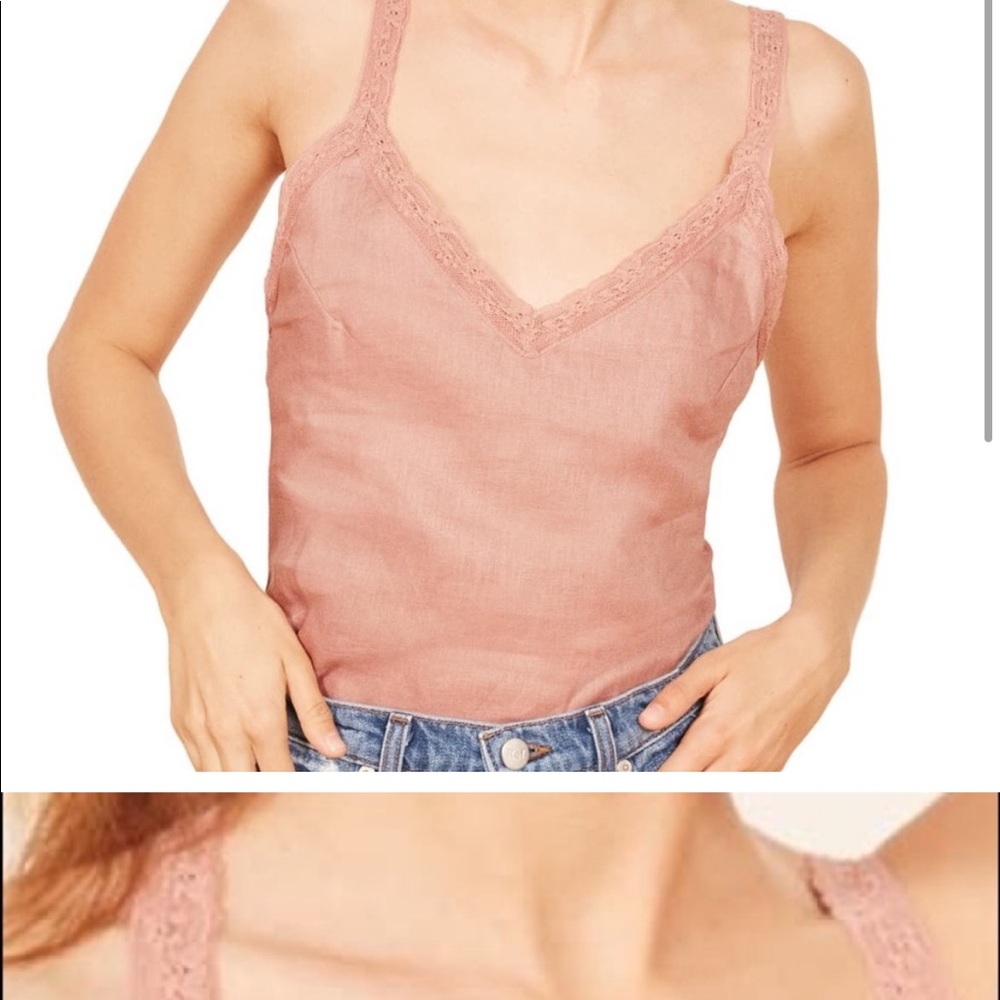 Reformation “Emmie” top, Rose colored.